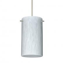 Besa Lighting RXP-440419-SN-DIM010 - Besa Stilo 7 Pendant Satin Nickel Carrera 1x50W Halogen, 0-10V Dimming