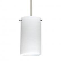 Besa Lighting RXP-4404KR-SN-DIM010 - Besa Stilo 7 Pendant Satin Nickel Chalk 1x50W Halogen, 0-10V Dimming