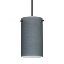 Besa Lighting RXP-4404TN-BK-DIM010 - Besa Stilo 7 Pendant Black Titan 1x50W Halogen, 0-10V Dimming