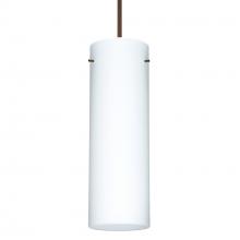 Besa Lighting RXP-493007-LED-BR - Besa Copa Pendant, Opal Matte, Bronze, 1x5W LED