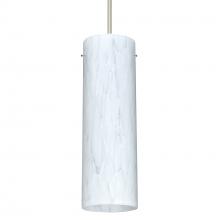 Besa Lighting RXP-493019-LED-SN - Besa Copa Pendant, Carrera, Satin Nickel, 1x5W LED