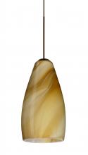 Besa Lighting RXP-7198HN-BR-L - Besa Pendant Karli Bronze Honey 1x50W Halogen, 15Ft. Cord