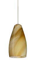 Besa Lighting RXP-7198HN-SN-L - Besa Pendant Karli Satin Nickel Honey 1x50W Halogen, 15Ft. Cord