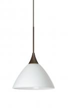 Besa Lighting X-174307-BR - Besa Pendant For Multiport Canopy Domi Bronze White 1x50W Halogen