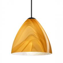 Besa Lighting X-1779HN-BK - Besa Pendant For Multport Canopy Mia, Black Finish, Honey 1x50W MAX GY6.35 Base