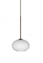 Besa Lighting X-561207-BR - Besa Pendant For Multiport Canopy Lasso Bronze Opal Matte 1x50W Halogen