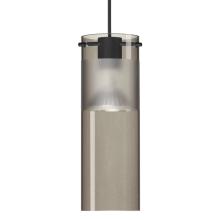 Besa Lighting X-6527ES-BK - Besa Pendant For Multiport Canopy Scope 7, Black Finish, Smoke/Frost 1x50W MAX GY6.35 Base