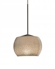 Besa Lighting X-KENOSM-LED-BR - Besa, Keno Cord Pendant for Multiport Canopy, Smoke Sand, Bronze Finish, 1x3W LED