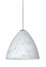 Besa Lighting XP-177919-LED-SN-L - Besa Pendant Mia Satin Nickel Carrera 1x5W LED, 15Ft. Cord