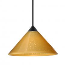 Besa Lighting XP-282490-LED-BK - Besa Pendant Kona, Black Finish, Mango Starpoint 1x5W LED