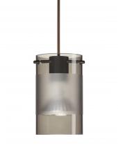 Besa Lighting XP-6524ES-LED-BR-L - Besa Pendant Scope Bronze Smoke/Frost 1x5W LED, 15Ft. Cord