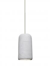 Besa Lighting XP-GLIDENA-LED-SN-L - Besa Glide Cord Pendant, Natural, Satin Nickel Finish, 1x2W LED, 15Ft. Cord