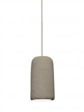 Besa Lighting XP-GLIDETN-LED-SN-L - Besa Glide Cord Pendant, Tan, Satin Nickel Finish, 1x2W LED, 15Ft. Cord