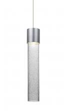 Besa Lighting XP-WAND12CL-LED-SN - Besa, Wanda 12 Cord Pendant, Clear Bubble, Satin Nickel Finish, 1x3W LED