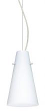 Besa Lighting 1KX-412407-LED-SN - Besa Cierro LED Cable Pendant Opal Matte Satin Nickel 1x9W LED