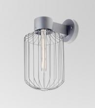 Besa Lighting SULTANA-C-WALL-EDIL-SL - Besa, Sultana Cylinder Wall Sconce, Silver Finish, 1x4W LED Filament