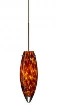 Besa Lighting 1XC-409618-BR - Besa Pendant Juliette Bronze Amber Cloud 1x35W Halogen