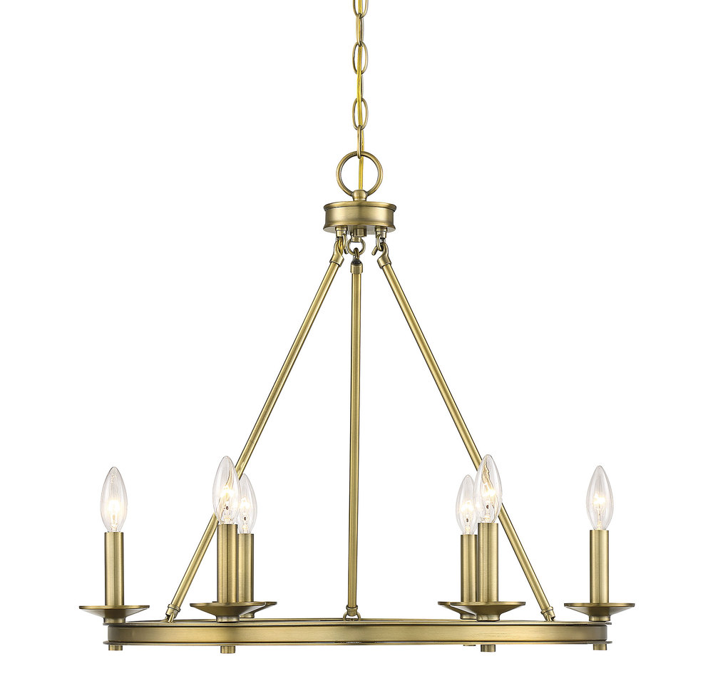 Middleton 6-Light Chandelier in Warm Brass