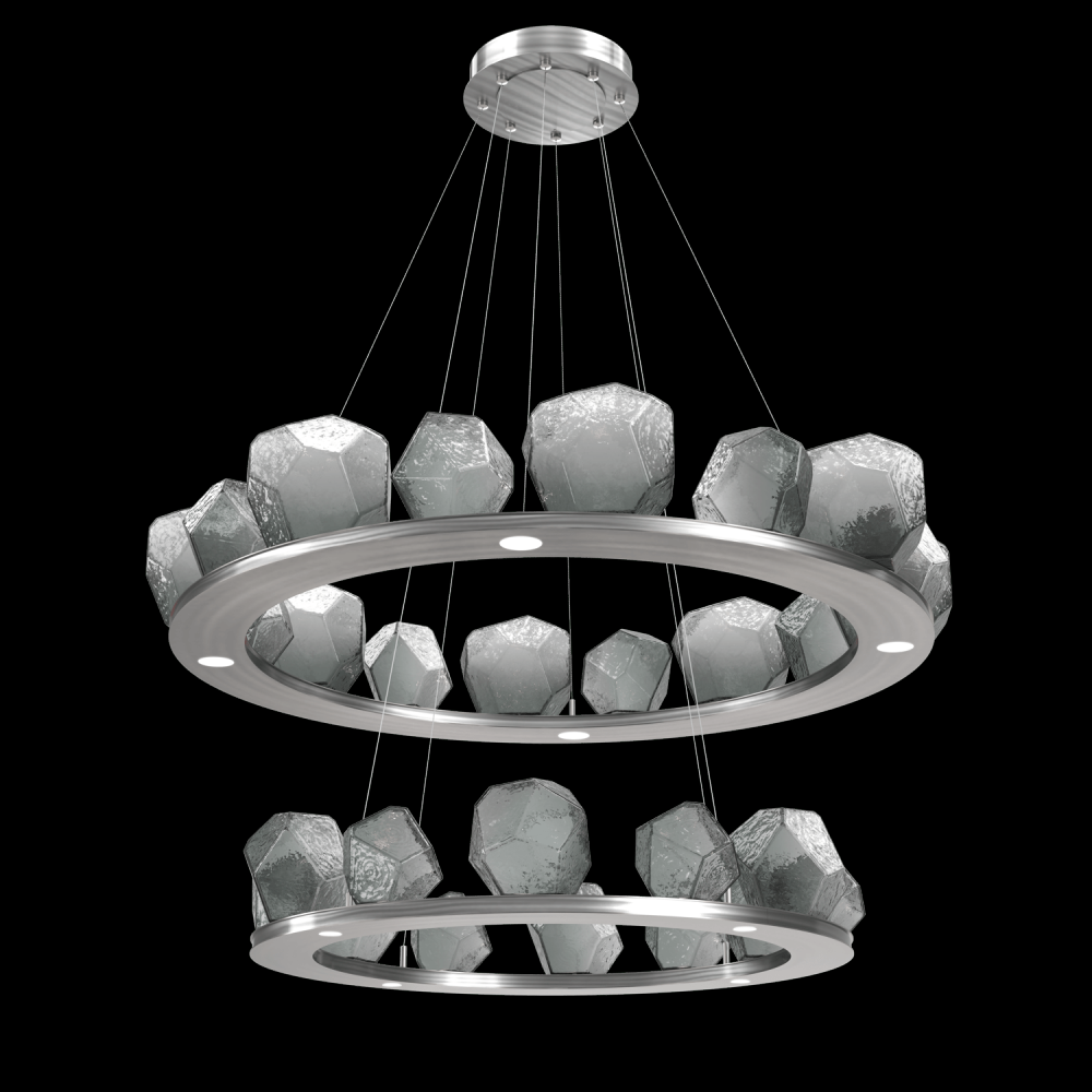 Two Tier Gem Ring Chandelier-2B