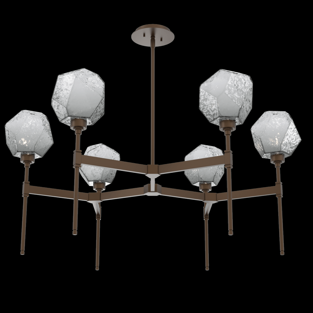 Gem Round Belvedere Chandelier-39-Flat Bronze