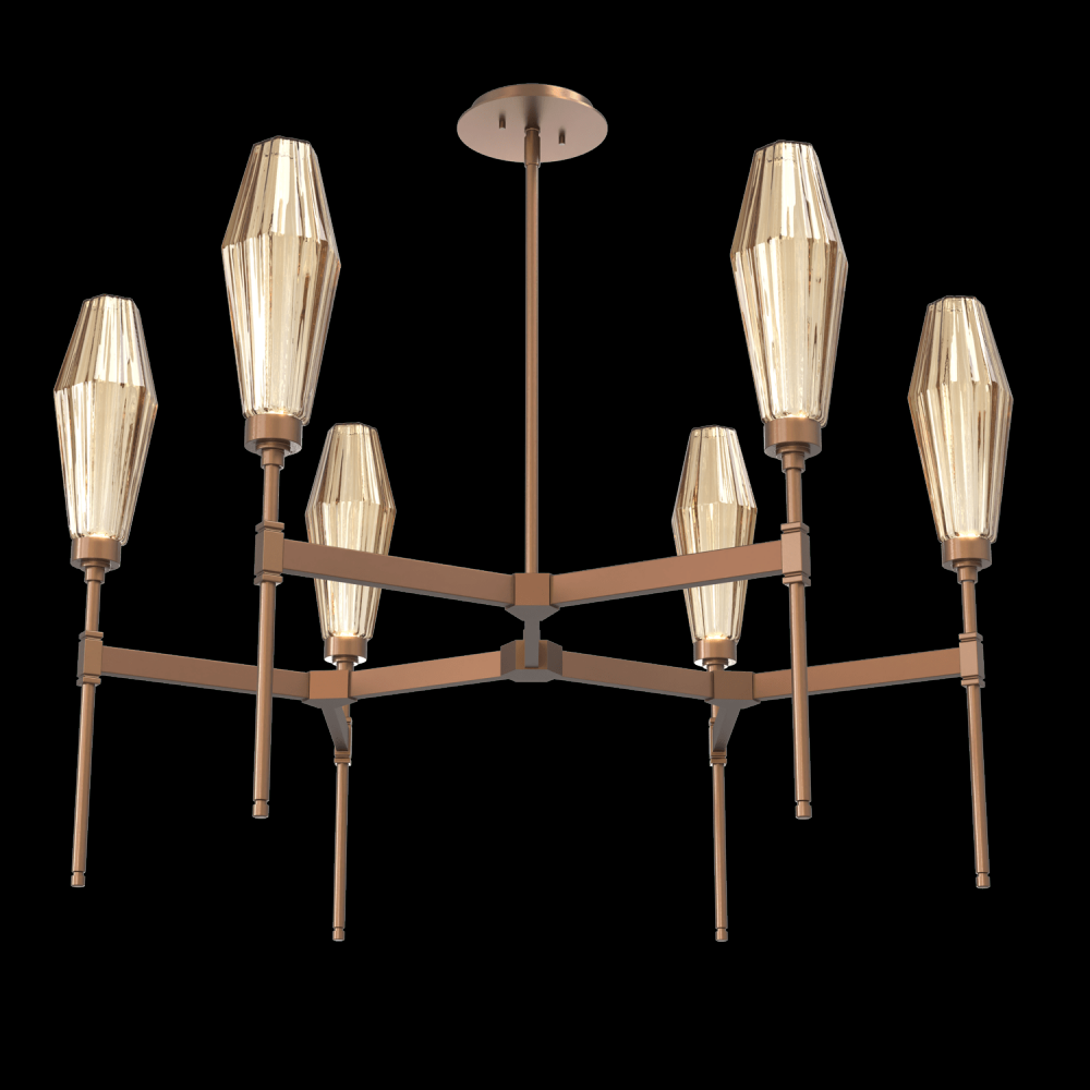 Aalto Round Chandelier-37-Burnished Bronze