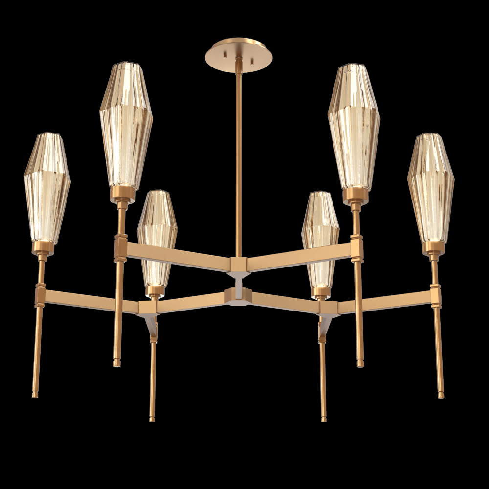 Aalto Round Belvedere Chandelier-37-Novel Brass