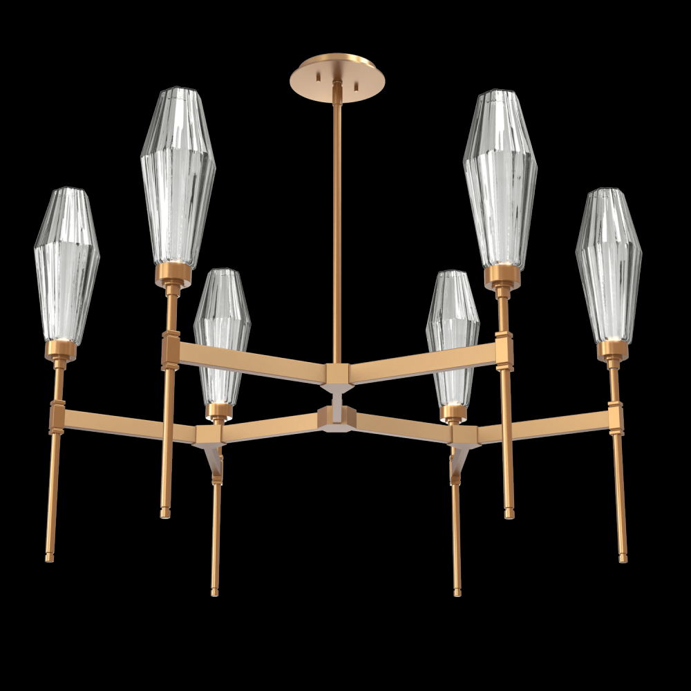 Aalto Round Chandelier-37-Novel Brass