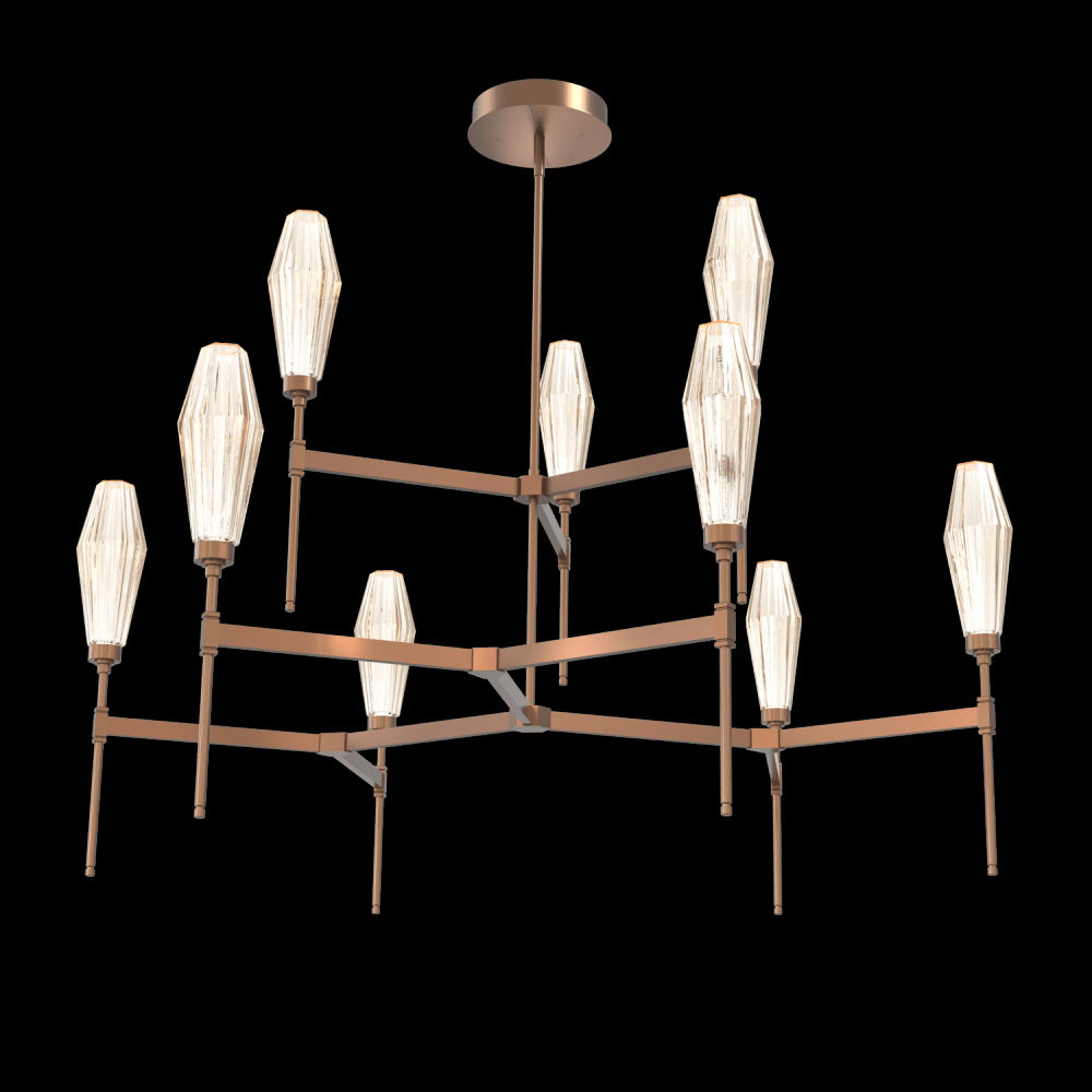 Aalto Round Chandelier-54-Burnished Bronze