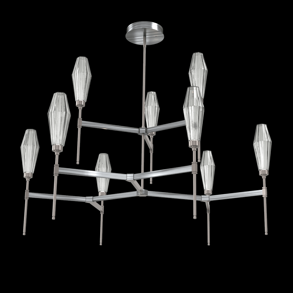 Aalto Round Belvedere Chandelier-54-Gunmetal