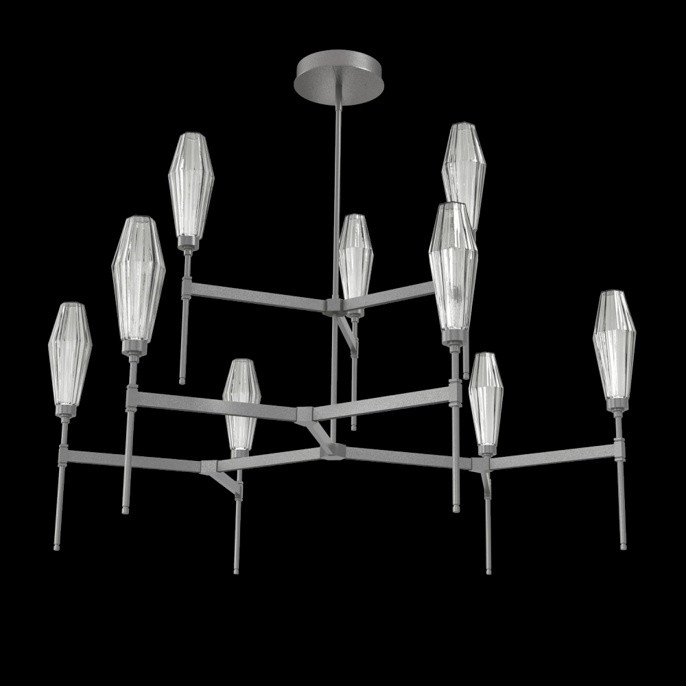 Aalto Round Belvedere Chandelier-54-Graphite