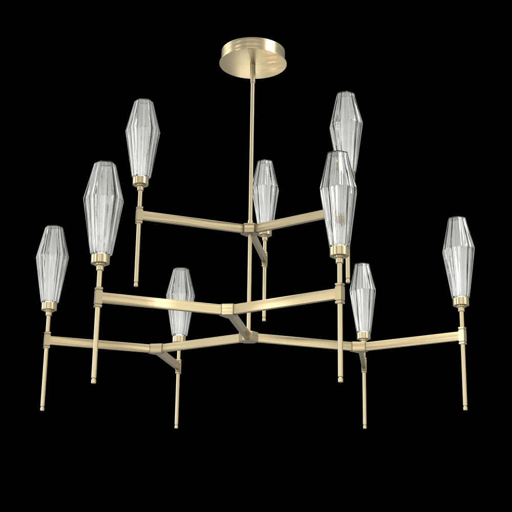 Aalto Round Belvedere Chandelier-54-Heritage Brass