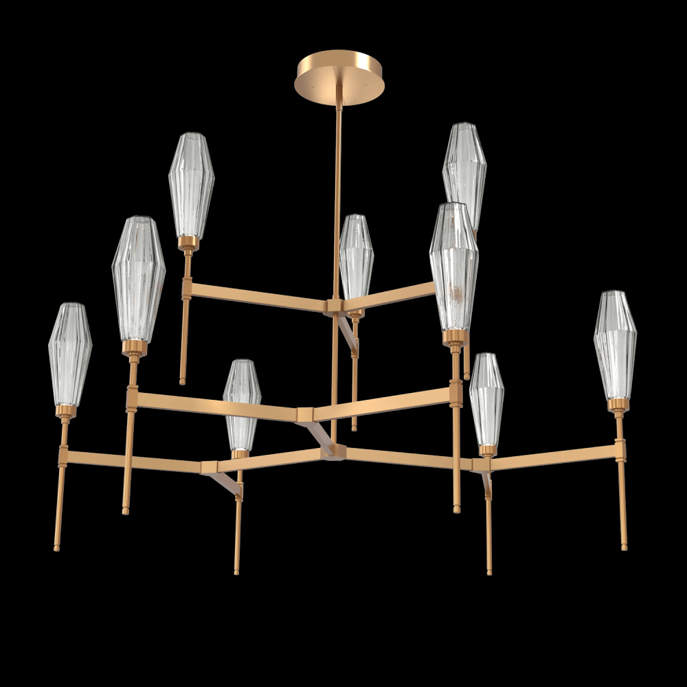 Aalto Round Belvedere Chandelier-54-Novel Brass