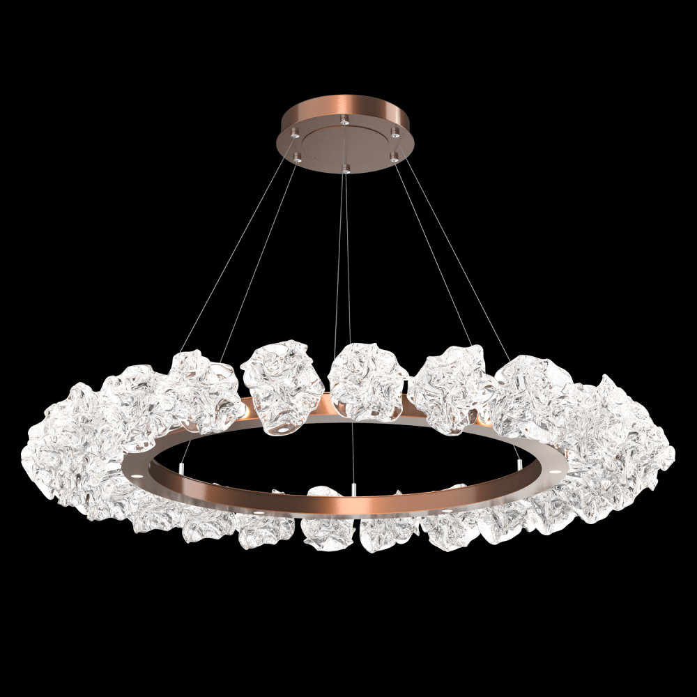 Blossom Ring Chandelier - 50-Burnished Bronze