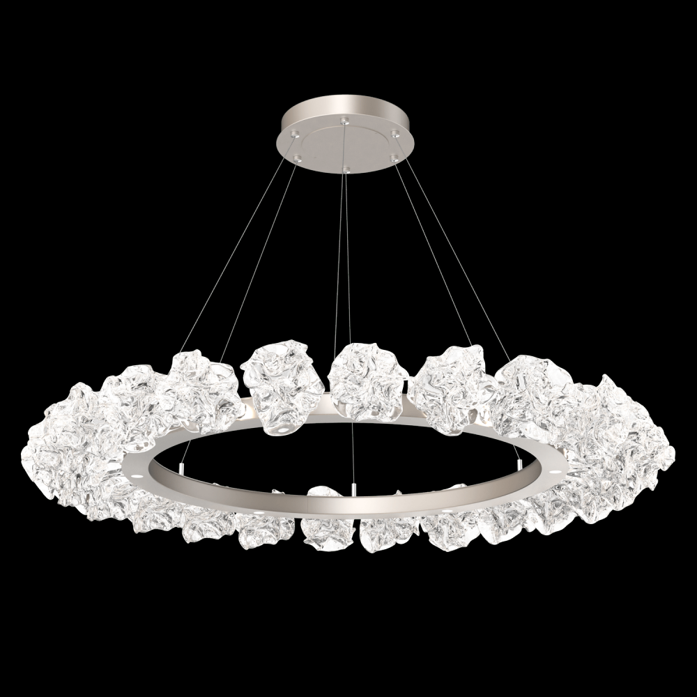 Blossom Ring Chandelier - 50-Metallic Beige Silver