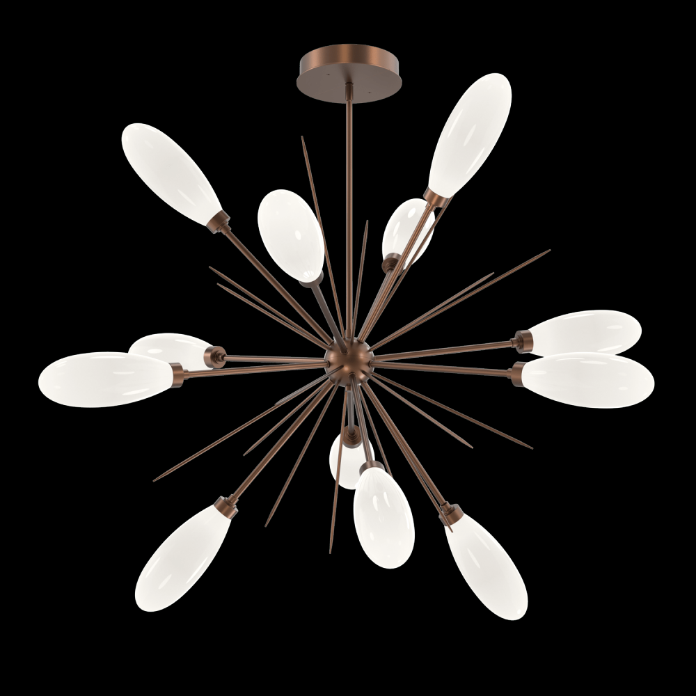 Fiori  Starburst Chandelier - 46&#34; -Burnished Bronze