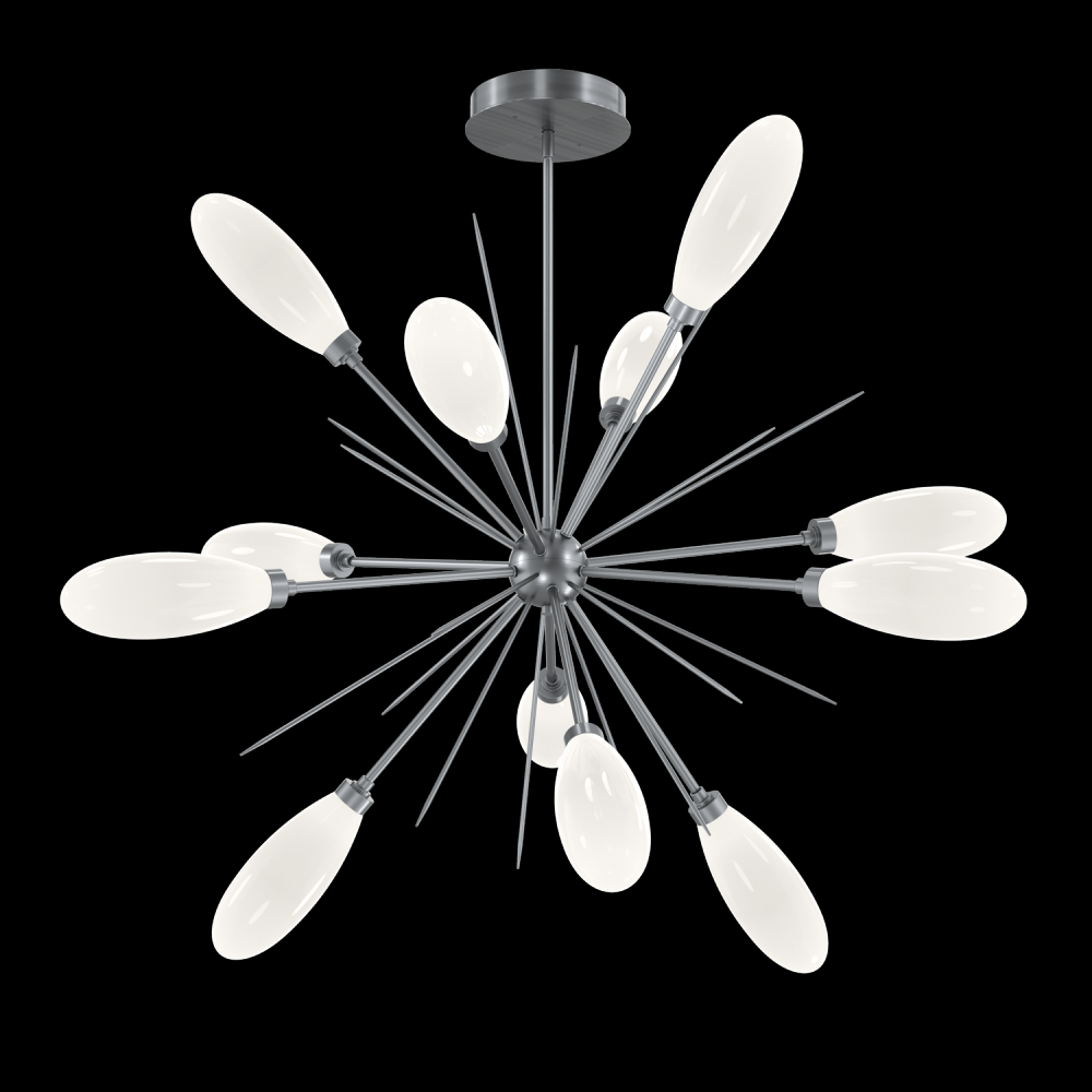 Fiori  Starburst Chandelier - 46&#34; -Gunmetal