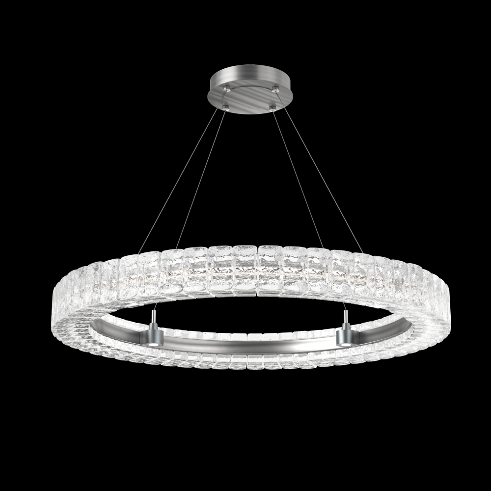 Asscher Ring 36&#34;-Satin Nickel-Asscher Clear