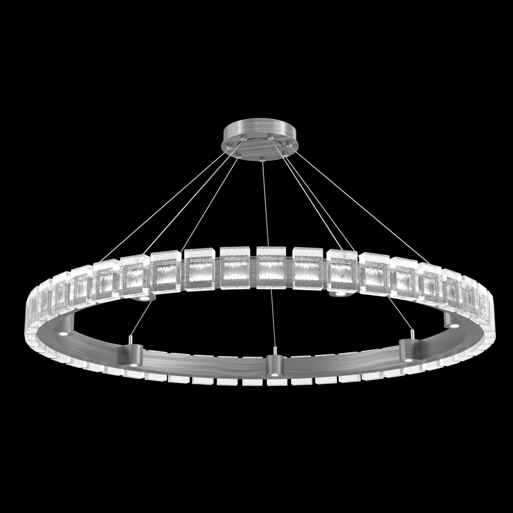 Tessera 50in Ring-Satin Nickel-Pavé Cast Glass