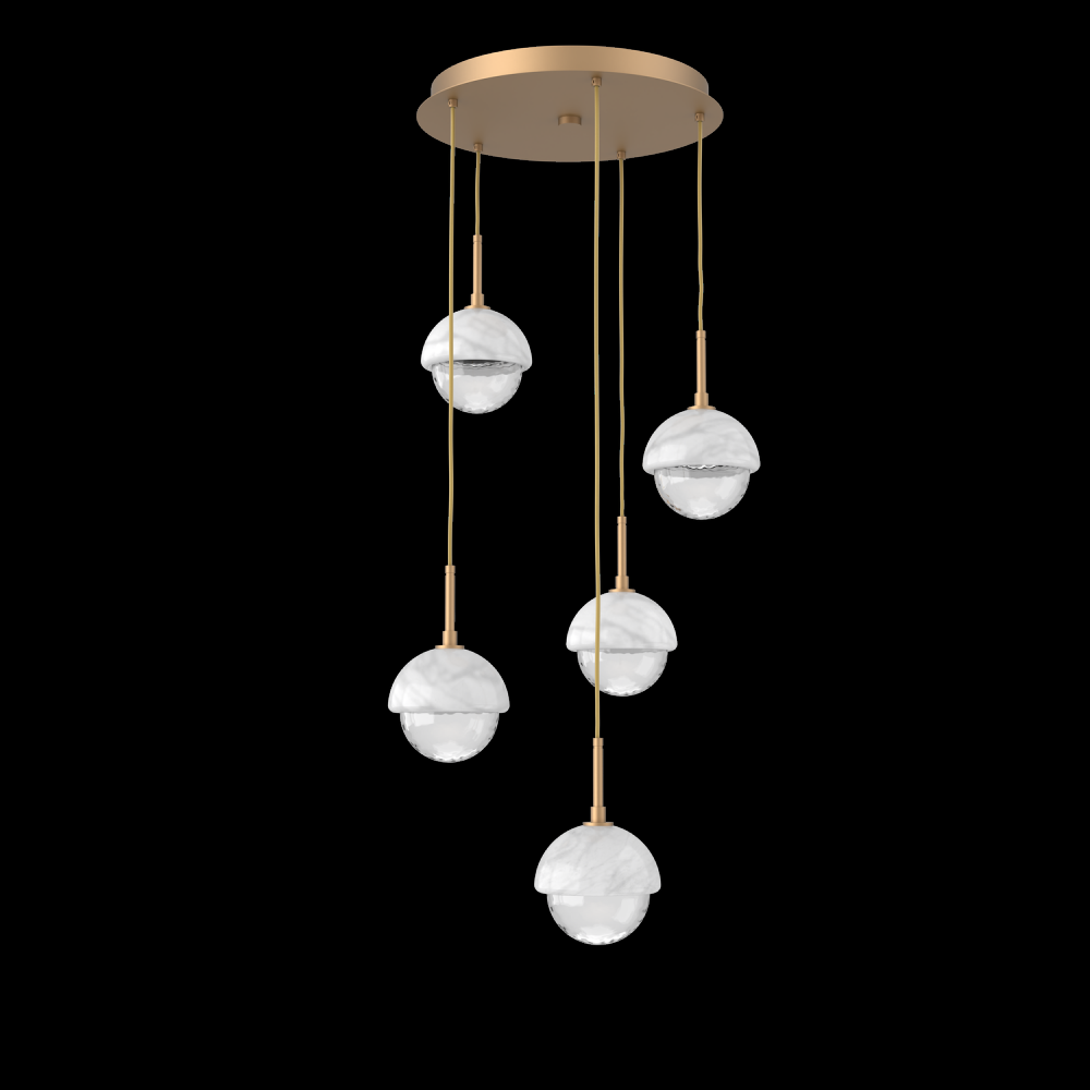 Cabochon Round Pendant Chandelier