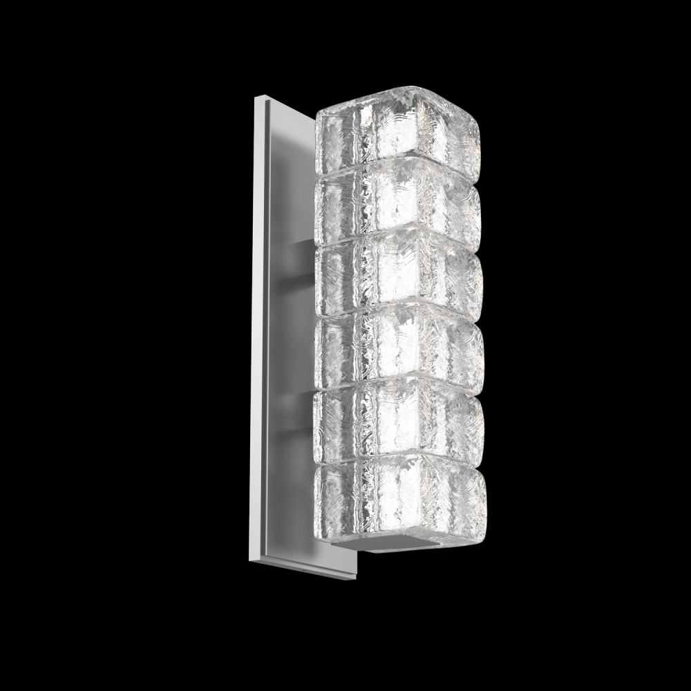 Asscher Sconce-Classic Silver-Asscher Clear