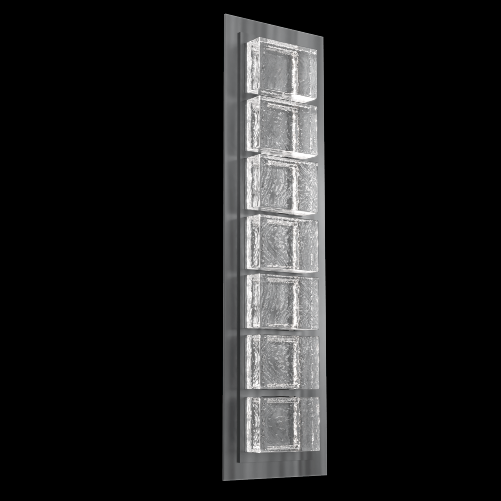 Tessera  Sconce (S)-Gunmetal-Pavé Cast Glass