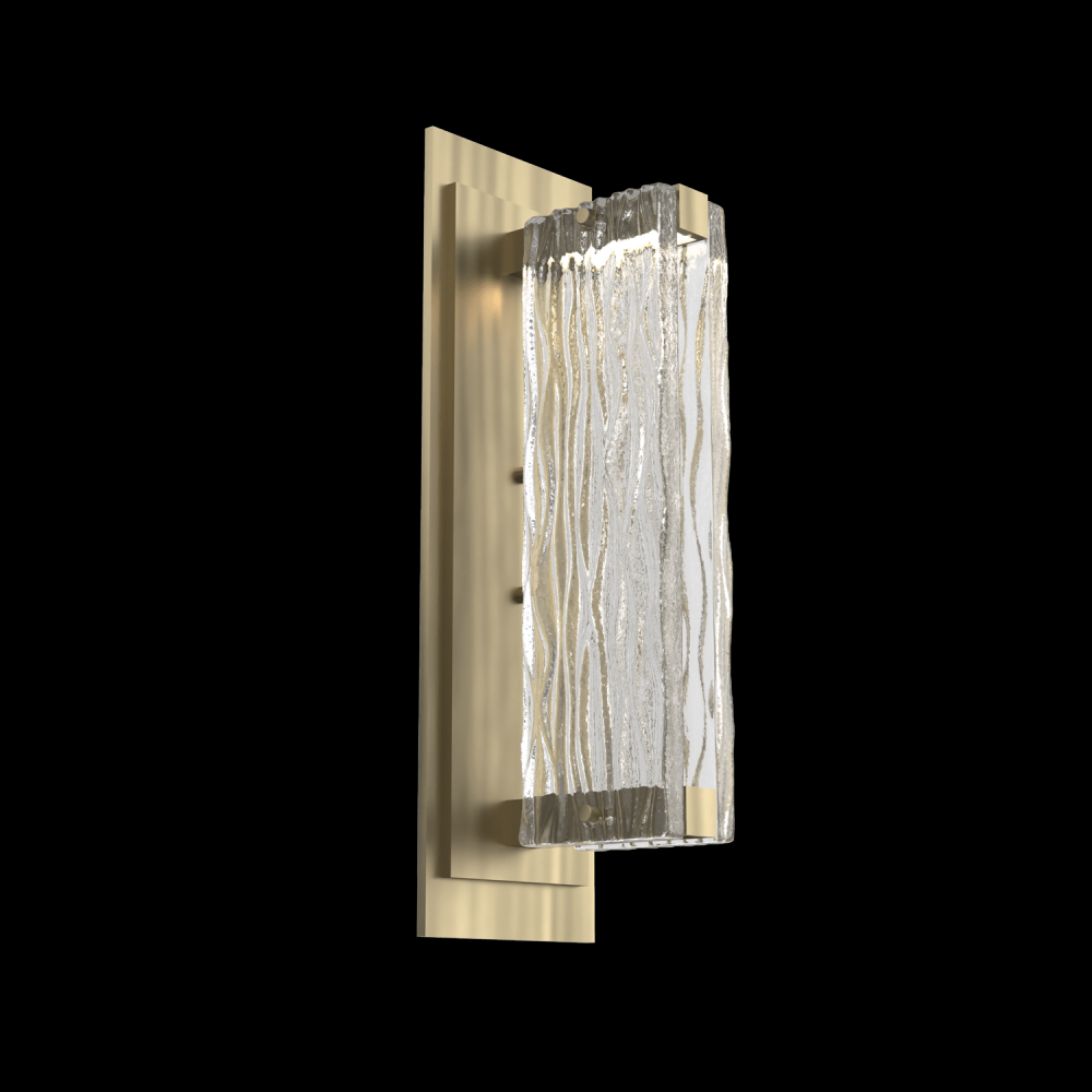 Tabulo Sconce-Heritage Brass-Tidal Cast Glass