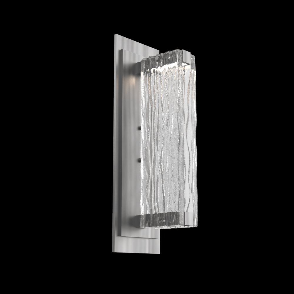 Tabulo Sconce-Satin Nickel-Tidal Cast Glass