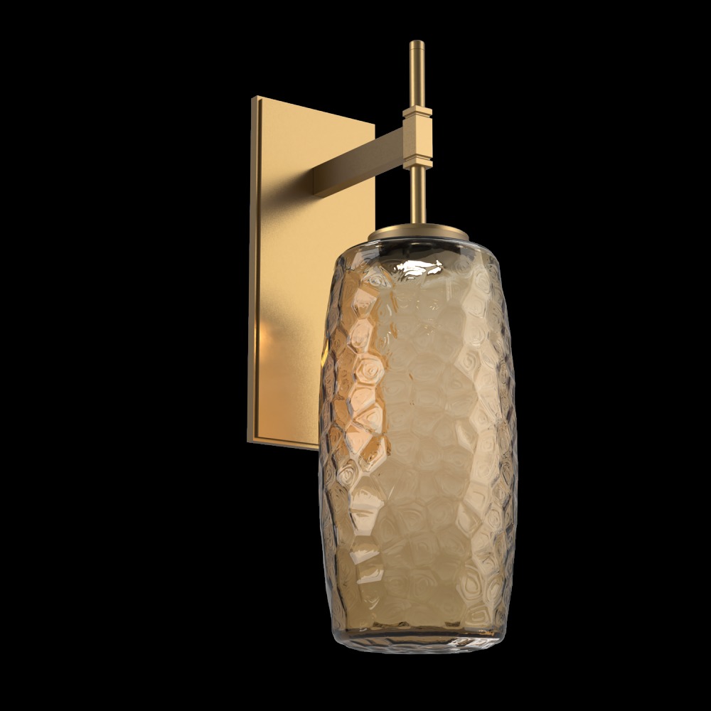 Vessel Tempo Sconce (Large)-Novel Brass-Bronze Blown Glass-LED 2700K