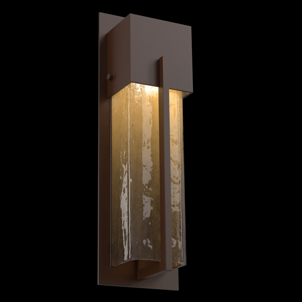 Outdoor Short Square Cover Sconce with Metalwork