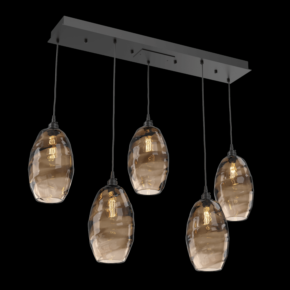 Ellisse Linear 5pc Multi-Pendant