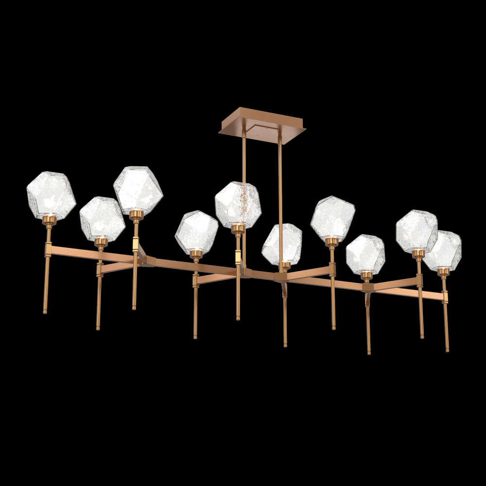 Gem Linear Belvedere Suspension-69-Novel Brass