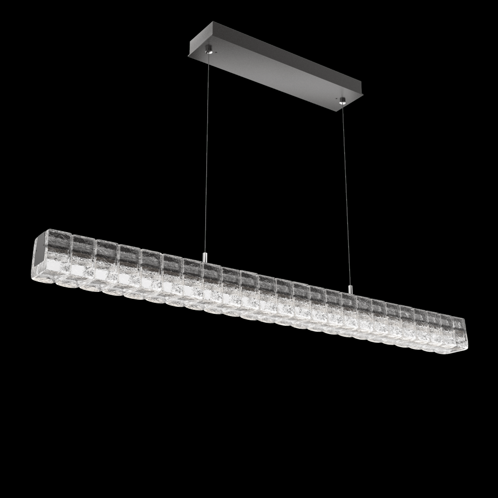 Asscher Linear Suspension 48&#34;-Graphite-Asscher Clear