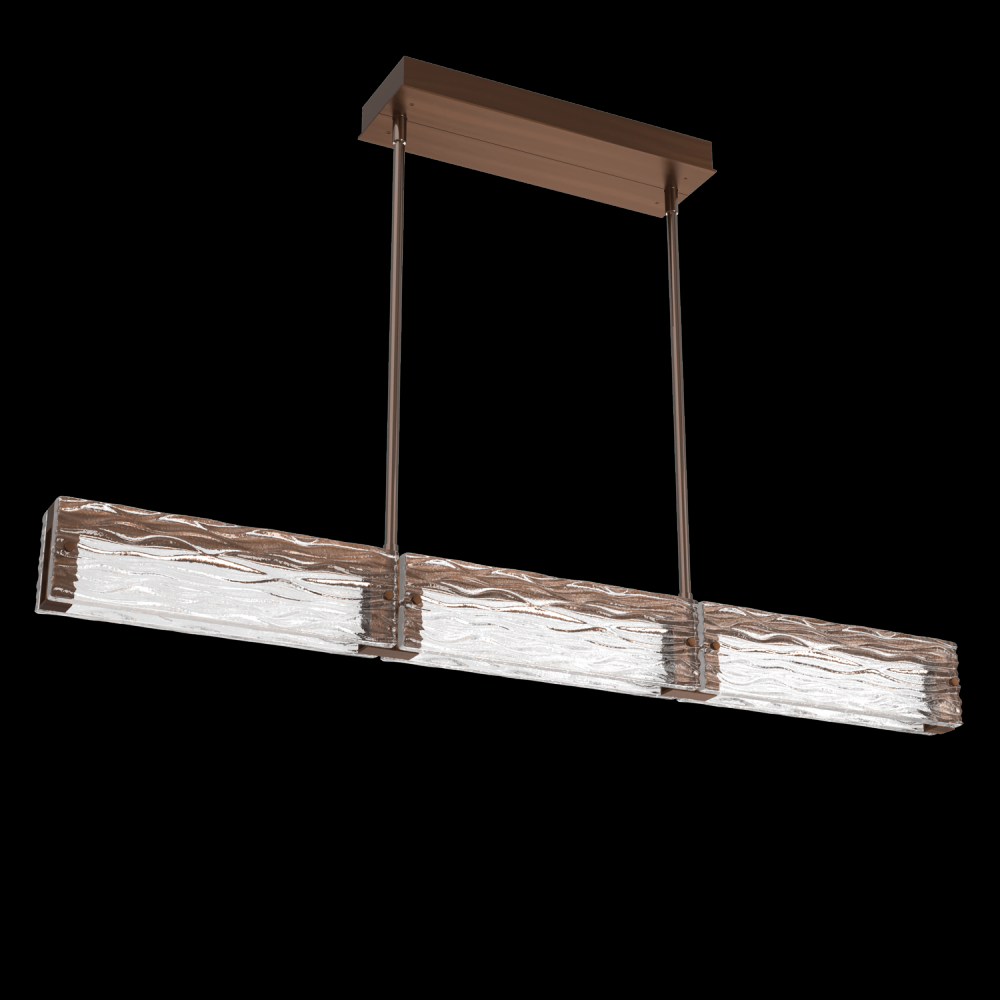 Tabulo Linear-Oil Rubbed Bronze-Tidal Cast Glass