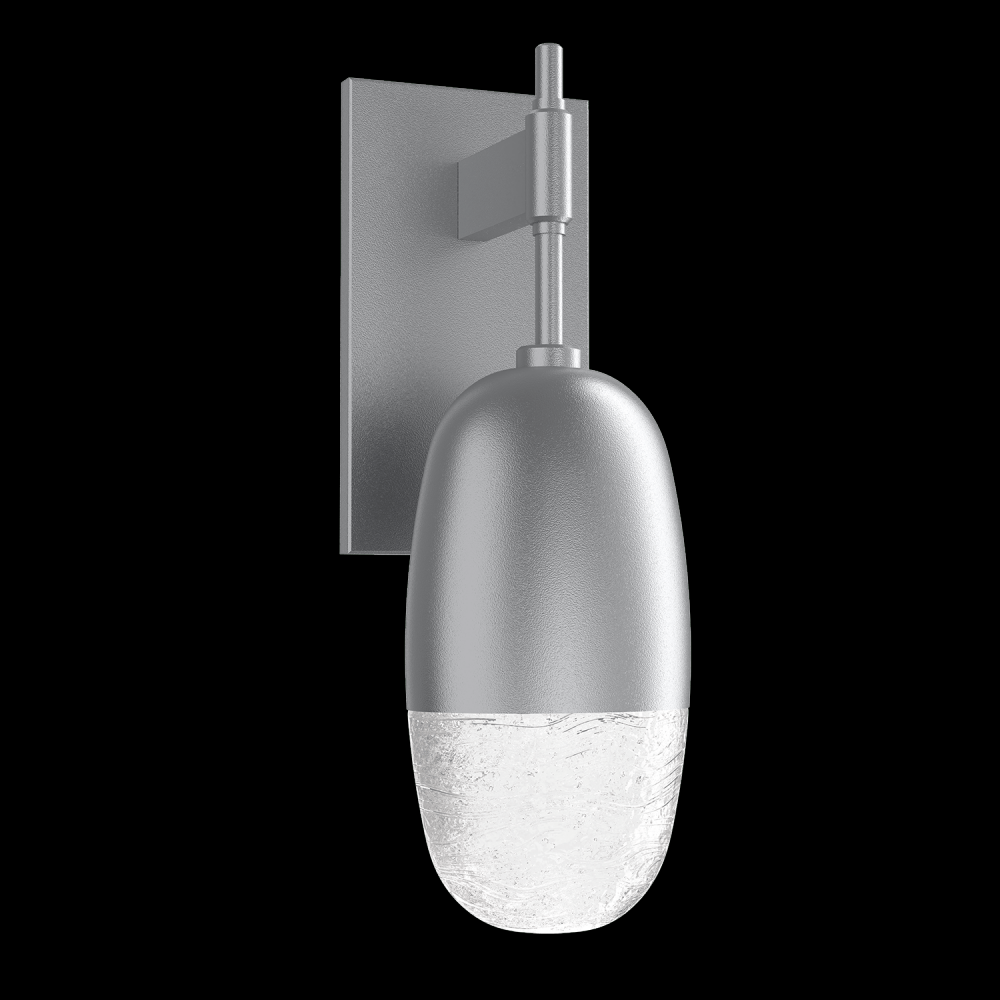 Pebble Sconce-Classic Silver-Pebble Clear